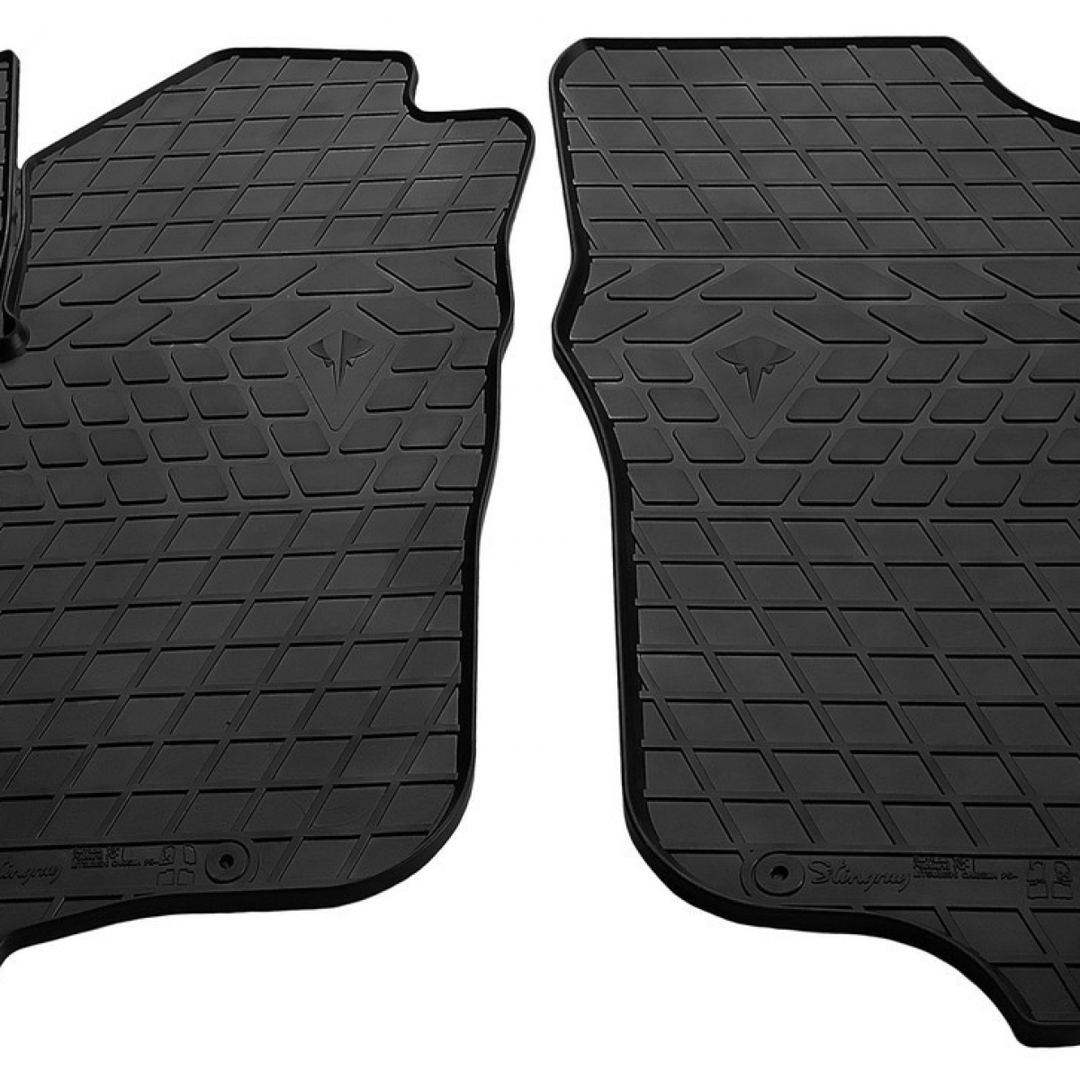 Килимки в салон Stingray для Mitsubishi Carisma 95- (design 2016) (передні - 2 шт) 1013172F