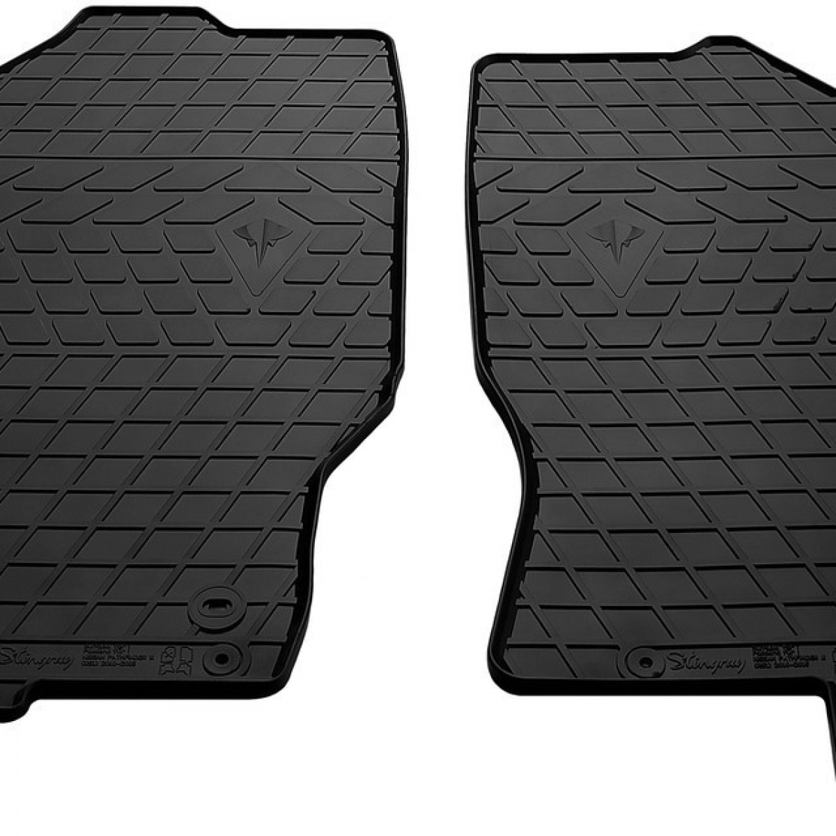 Килимки в салон Stingray для Nissan Pathfinder III (R51) (2010-2015) (design 2016) (передні - 2 шт) 1014242F