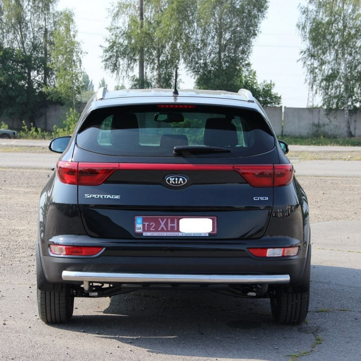 Захист заднього бампера пряма для Kia Sportage 2016-
