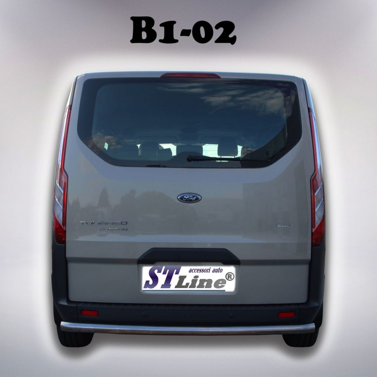 Захист заднього бампера для Ford Tourneo Custom 2012+