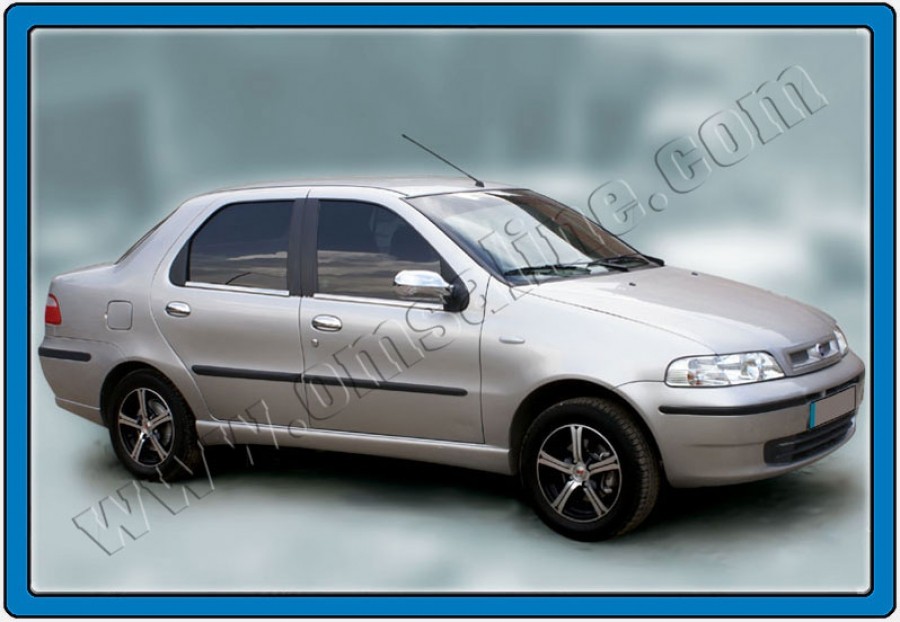 Хром накладки на дверні ручки (нерж.) 4-дверн. для Fiat Albea 2002-2011
