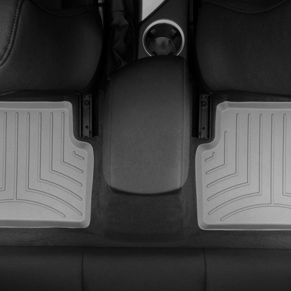 Килимки в салон для BMW X1 2010 - з бортиком задні сірі 463652