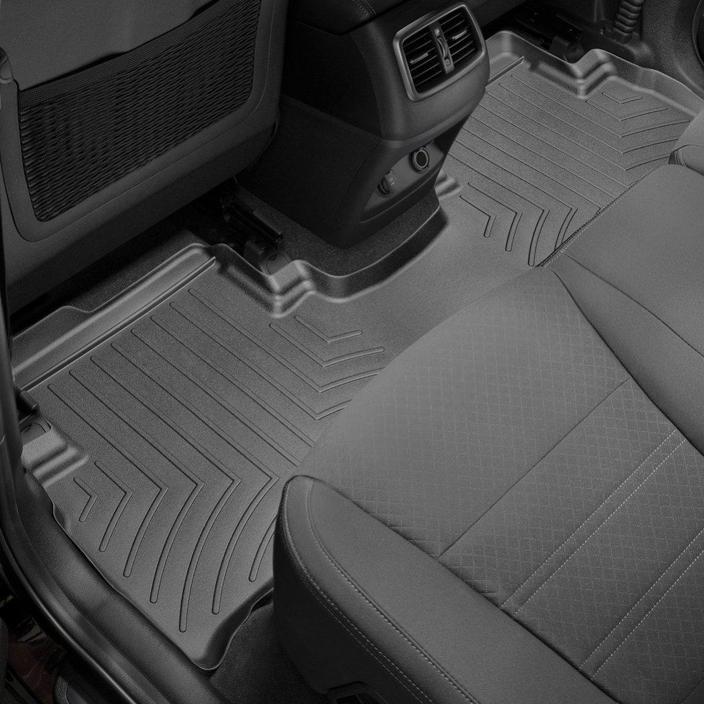 Килимки в салон для Kia Sorento 2015 - з бортиком чорні задні 447702