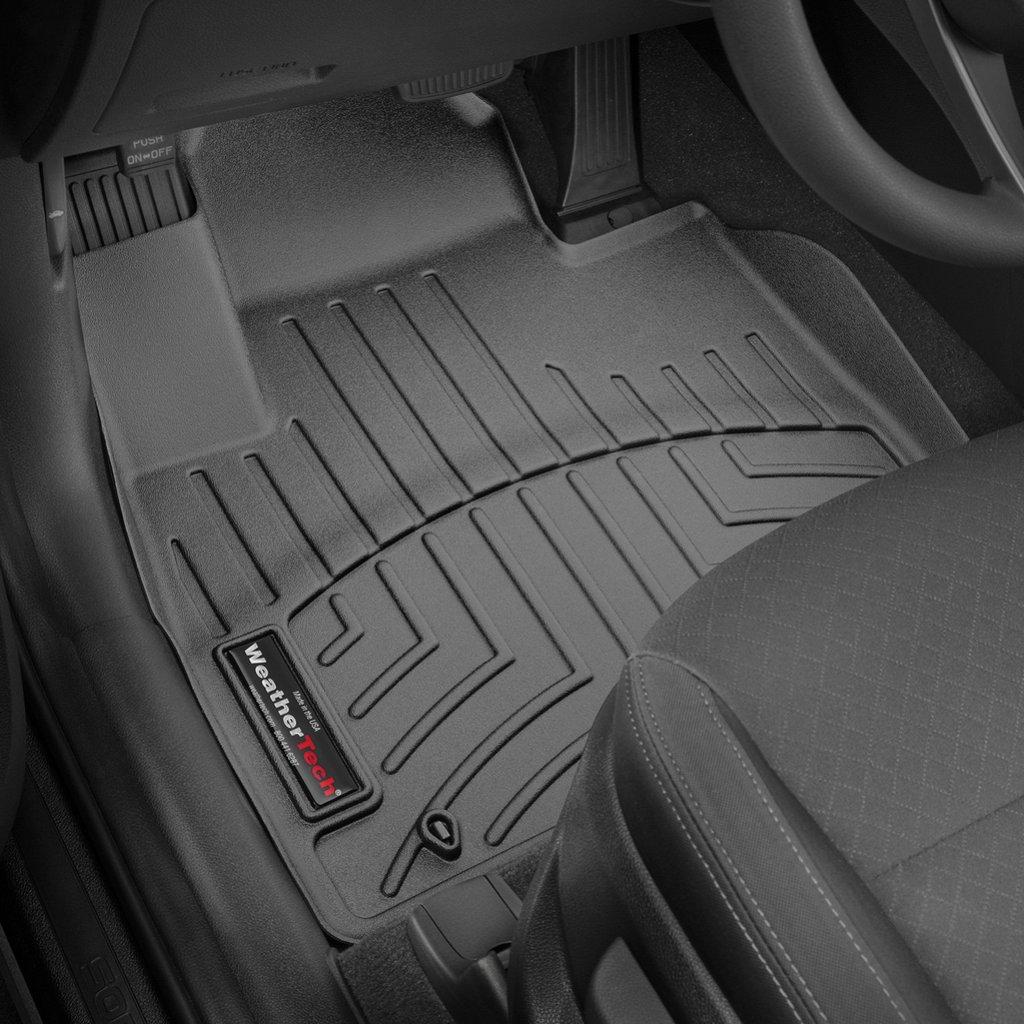 Килимки в салон для Kia Sorento 2015 - з бортиком чорні передні 447701