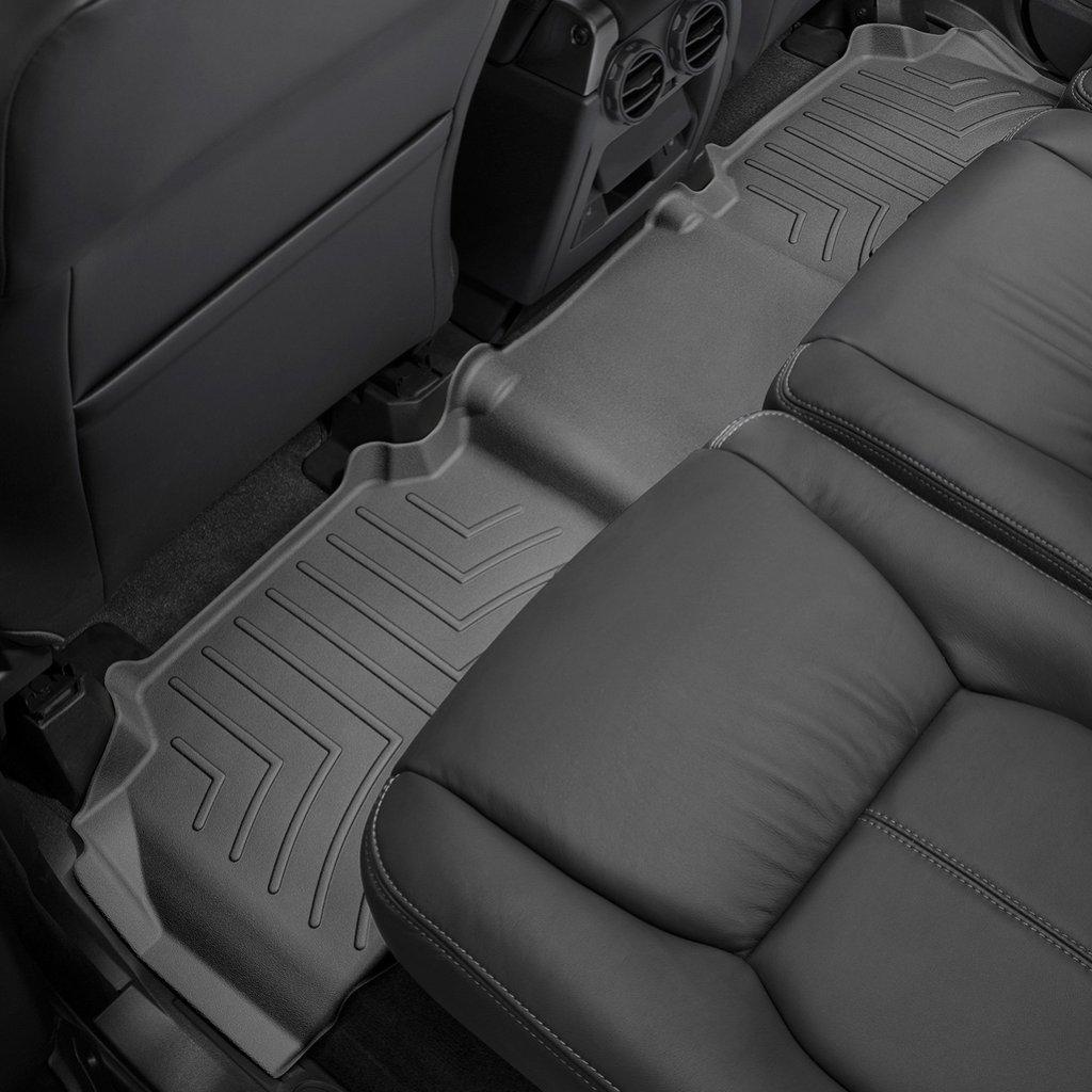Килимки в салон для Land Rover Discovery 2013 - з бортиком задні чорні LR4 443623