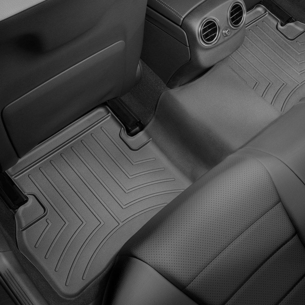 Килимки в салон для Mercedes-Benz C W205 2014 - з бортиком задні чорні 446762