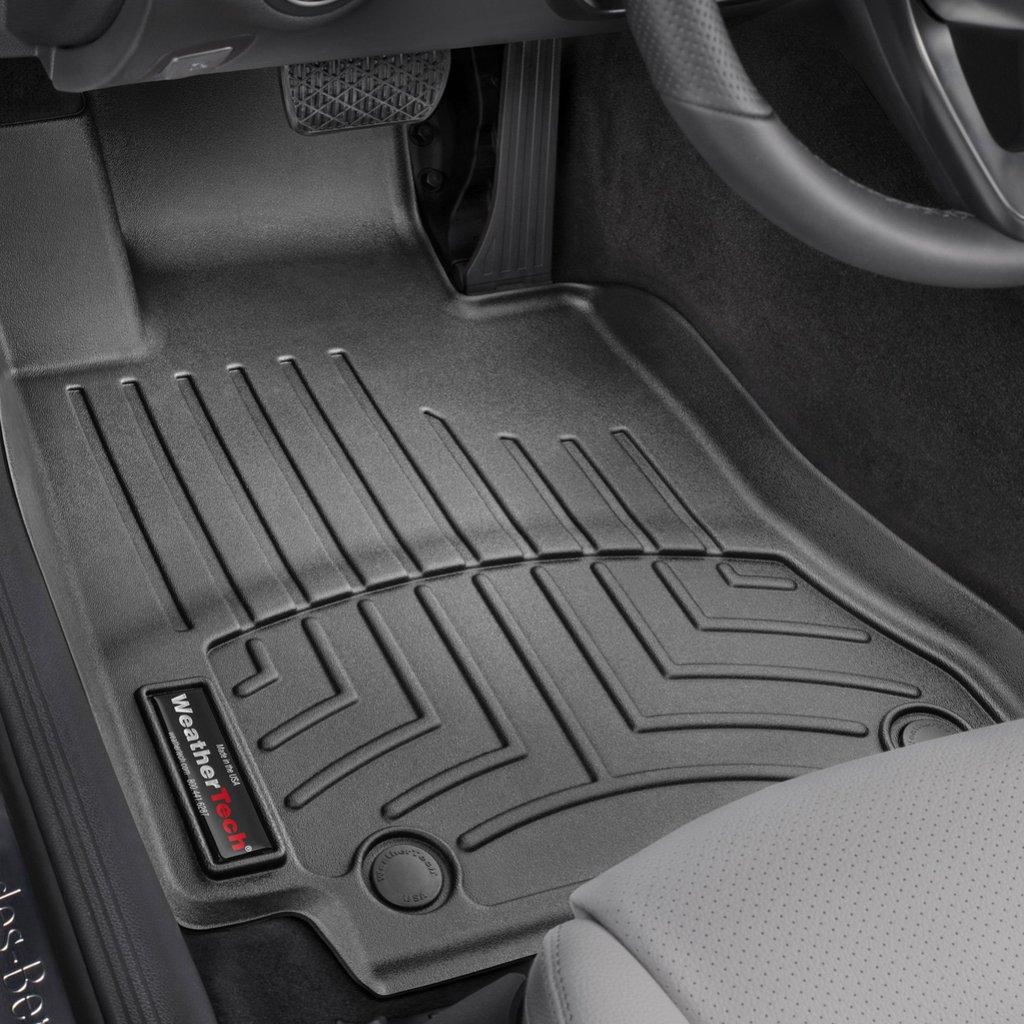 Килимки в салон для Mercedes-Benz C W205 2014 - з бортиком передні чорні 446761