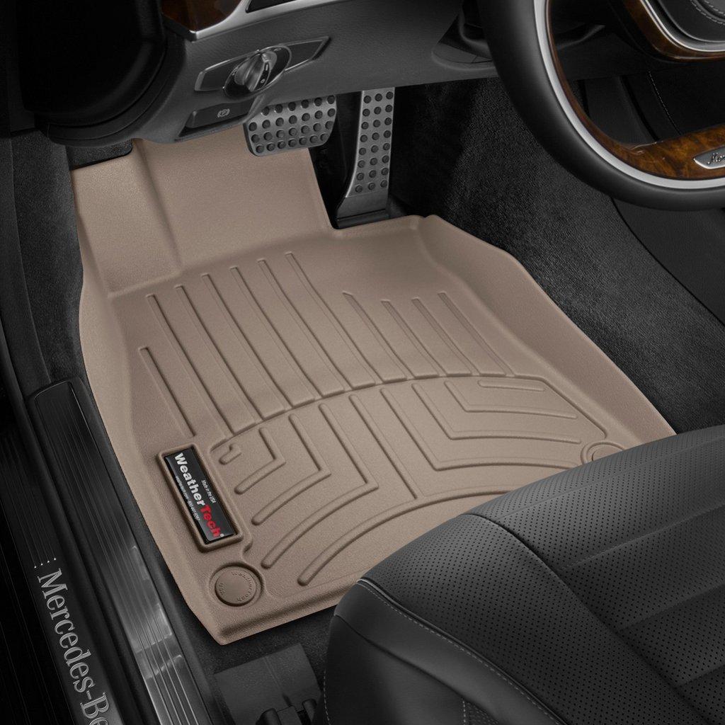 Килимки в салон для Mercedes-Benz S W222 2013 - з бортиком передні бежеві 455711