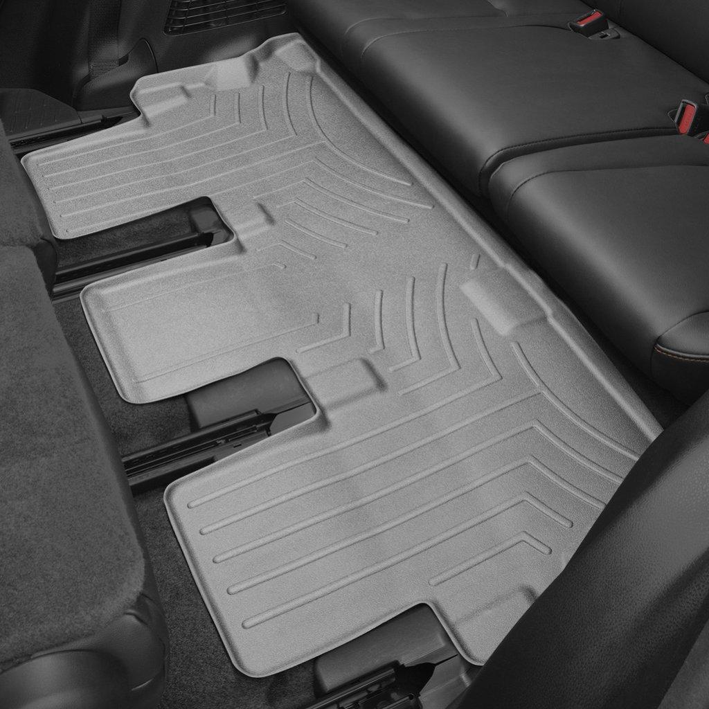 Килимки в салон для Toyota Highlander 2014 - з бортиком сірий 3 ряд 466323
