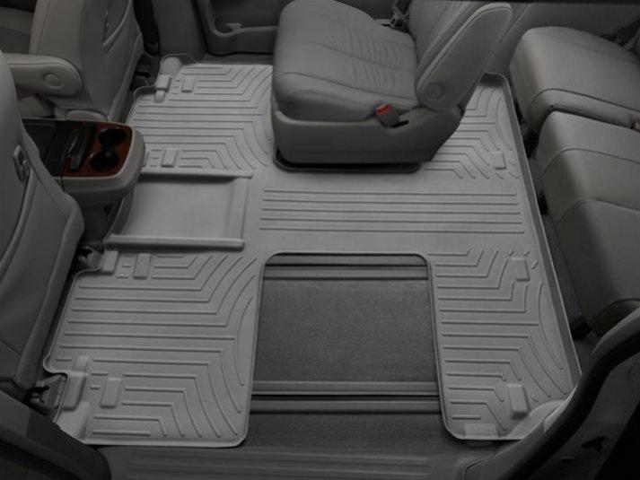 Килимки в салон для Toyota Sienna 2013 - з бортиком сірі 2-3-й ряд 7 місць 463004