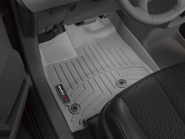 Килимки в салон для Toyota Sienna 2013 - з бортиком сірі передні 464751