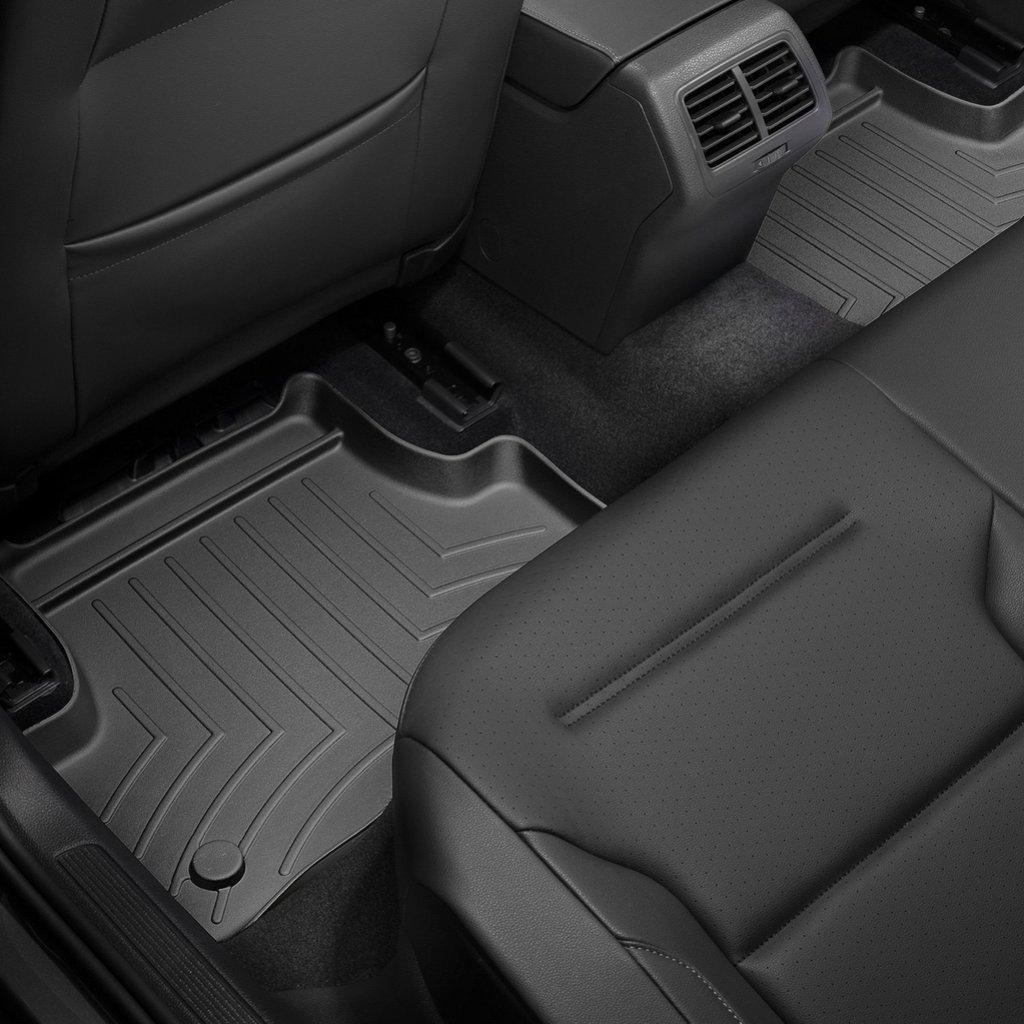 Килимки в салон для Volkswagen Golf VII 2013 - килимок гумовий з бортиком чорний задні 444962