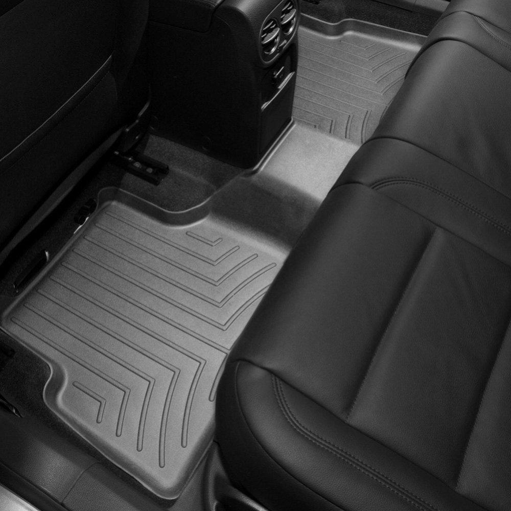 Килимки в салон для Volkswagen Tiguan 2007 - бортиком задні чорні 441522