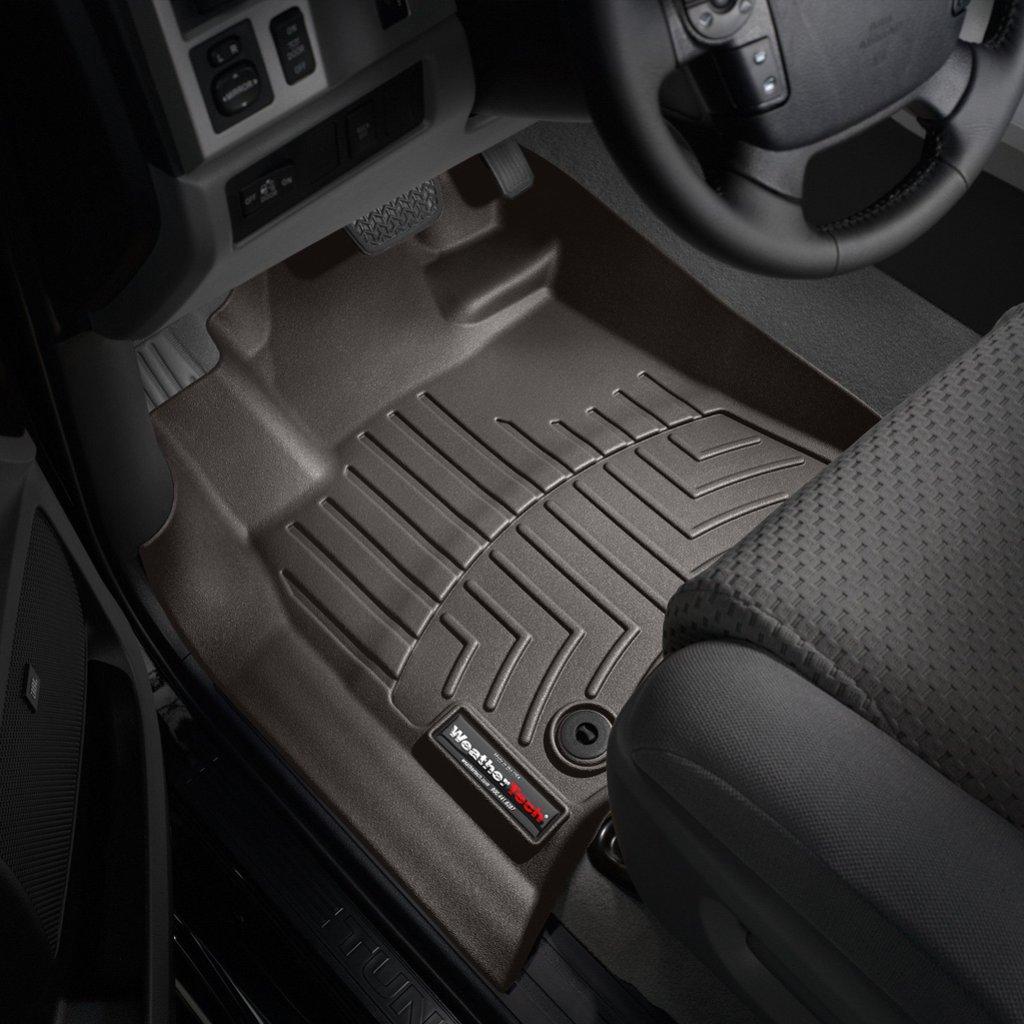 Килимки в салон для Toyota Sequoia 2013 - з бортиком передні какао 474081