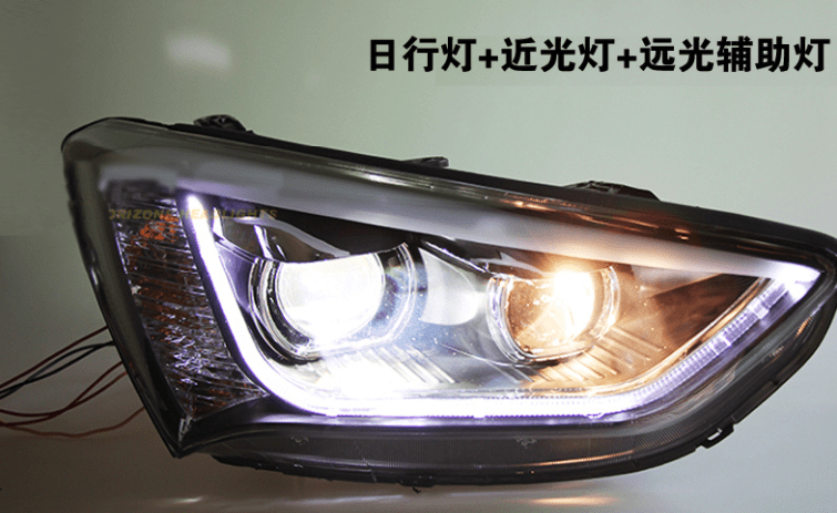 Передні фари DRL для Hyundai Santa Fe 2013+