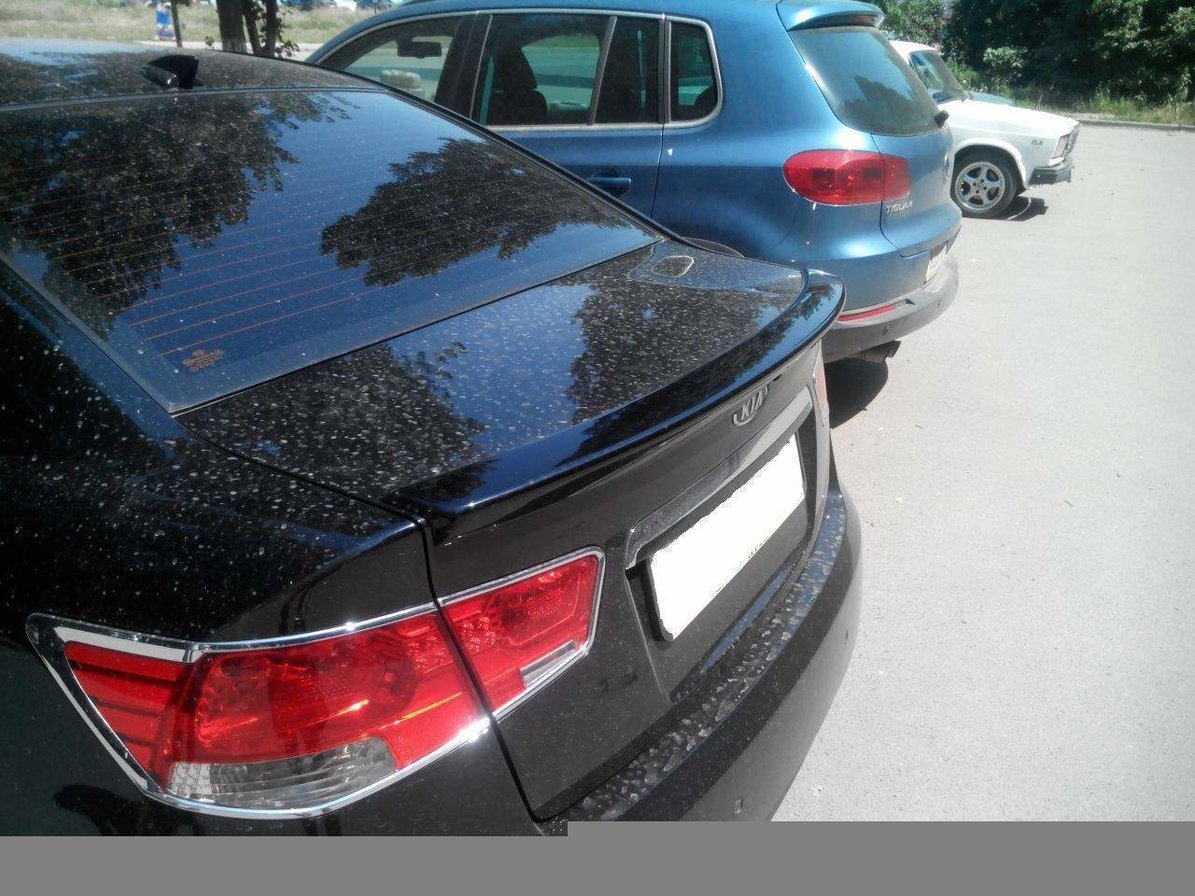 Спойлер ліп на багажник Kia Cerato 2009-2013 ABS пластик