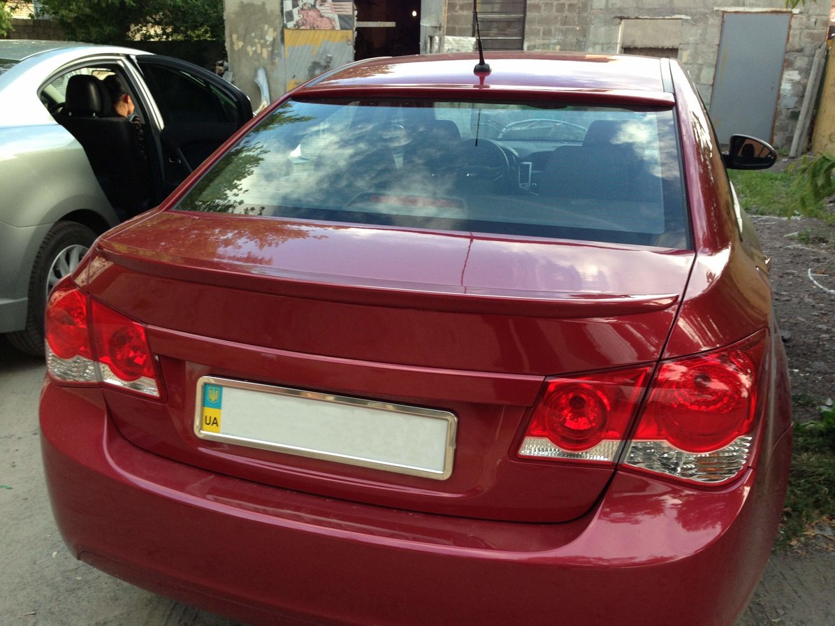 Спойлер ліп багажника Chevrolet Cruze 2009-2016 ABS пластик під фарбування