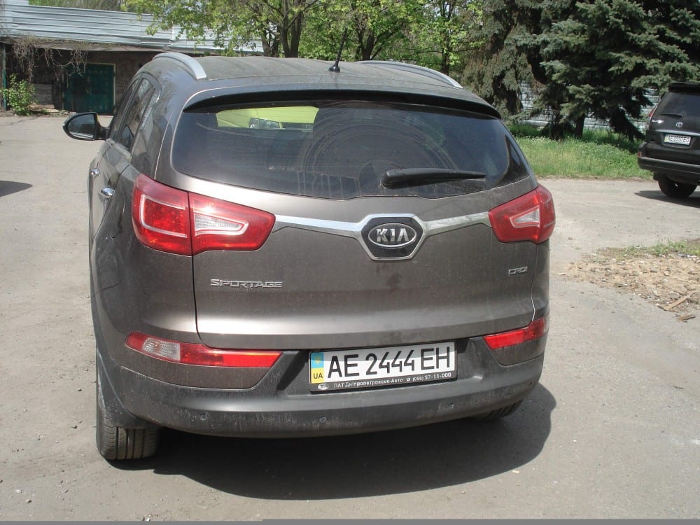 Хром накладка на багажник Kia Sportage R 2010-2015