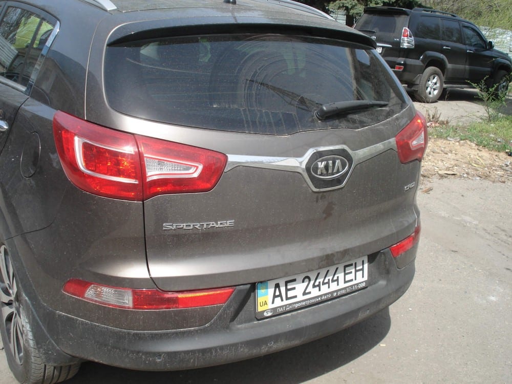 Хром накладка на багажник Kia Sportage R 2010-2015
