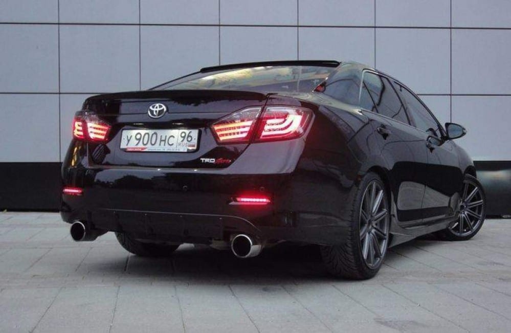 Задні ліхтарі для Toyota Camry 50 2011-2014 світлодіодні BMW Style Smoke