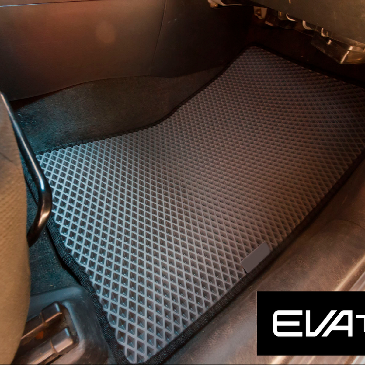 Килимки в салон EVAtech для Mitsubishi Outlander (03-06) EVA полімерні сірі