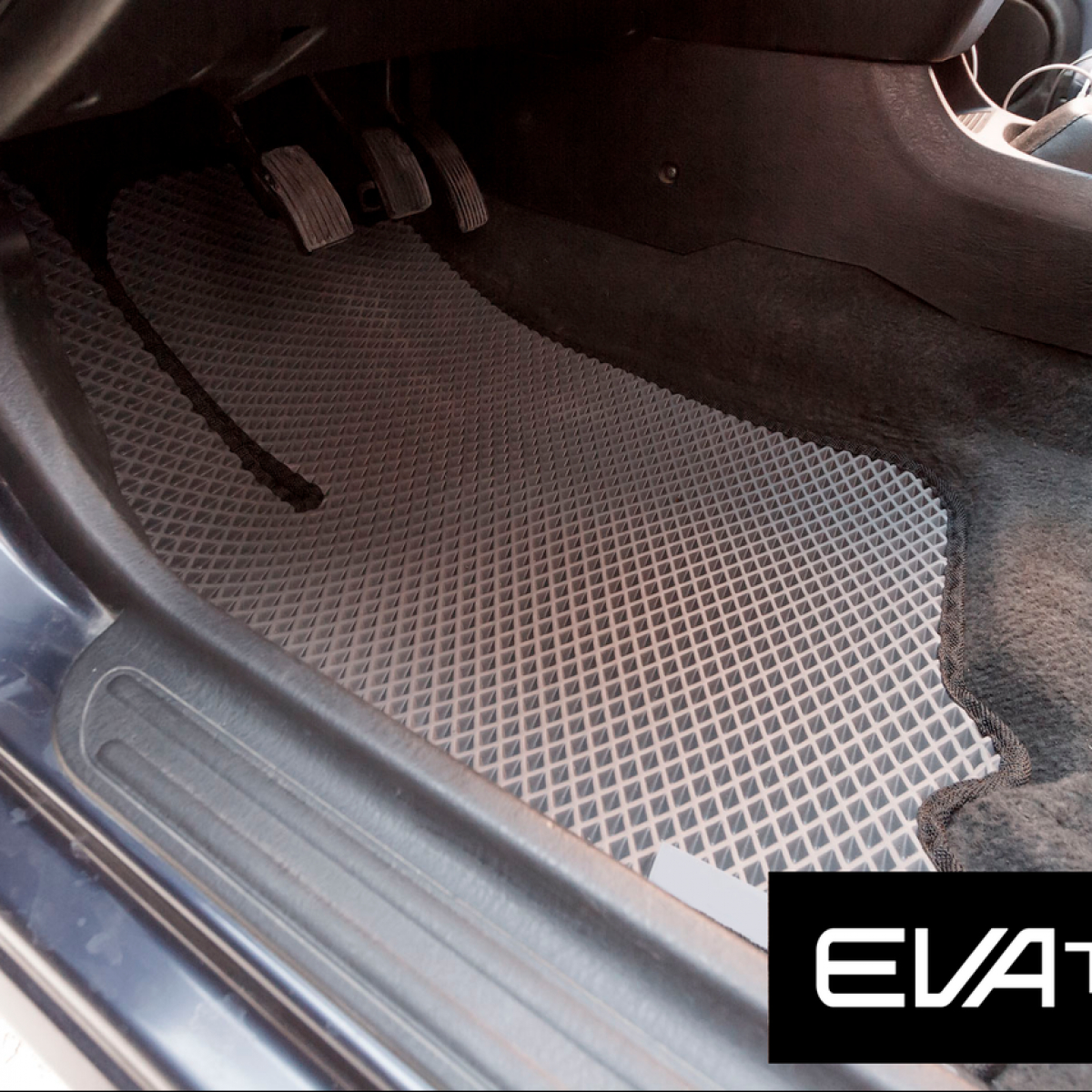 Килимки в салон EVAtech для Mitsubishi Carisma EVA полімерні сірі