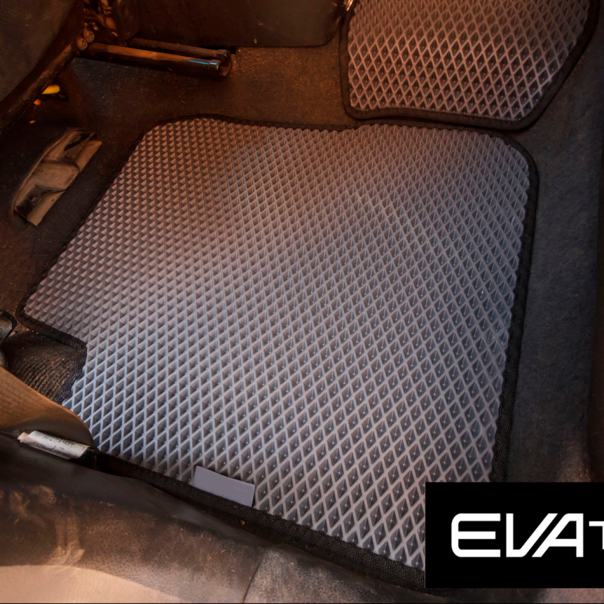 Килимки в салон EVAtech для Mitsubishi Outlander (03-06) EVA полімерні сірі
