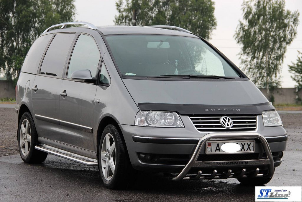 Кенгурятник WT004 (нерж) 51 мм для Volkswagen Sharan 1995-2010 