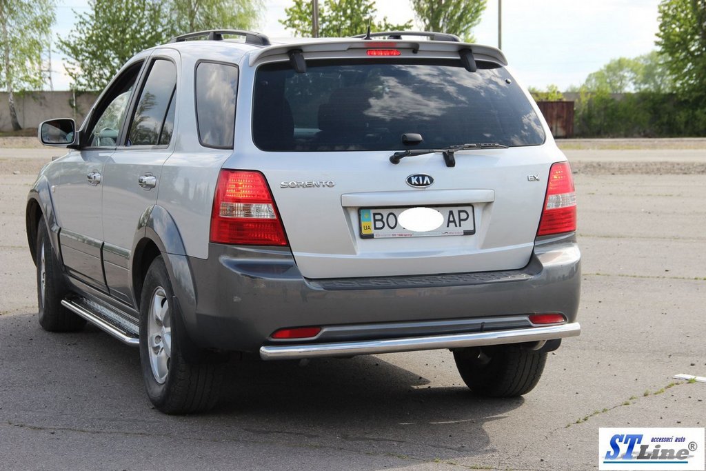 Задня дуга AK002 (нерж.) для Kia Sorento 2002-2009 рр