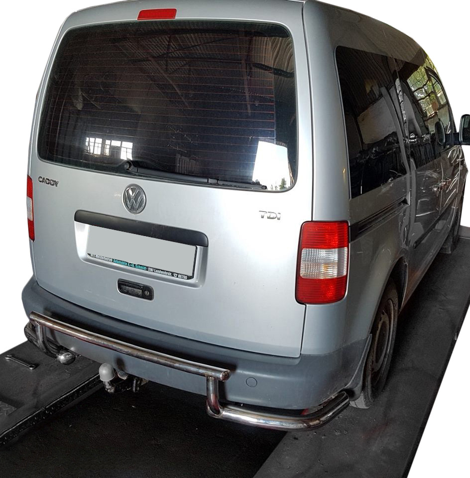 Задня дуга AK003-3 (2 шт., нерж) для Volkswagen Caddy 2010-2015рр
