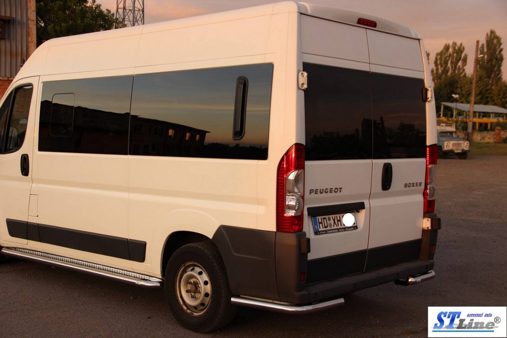Задні куточки AK003 (2 шт., нерж) для Peugeot Boxer 2006-2024 та рр