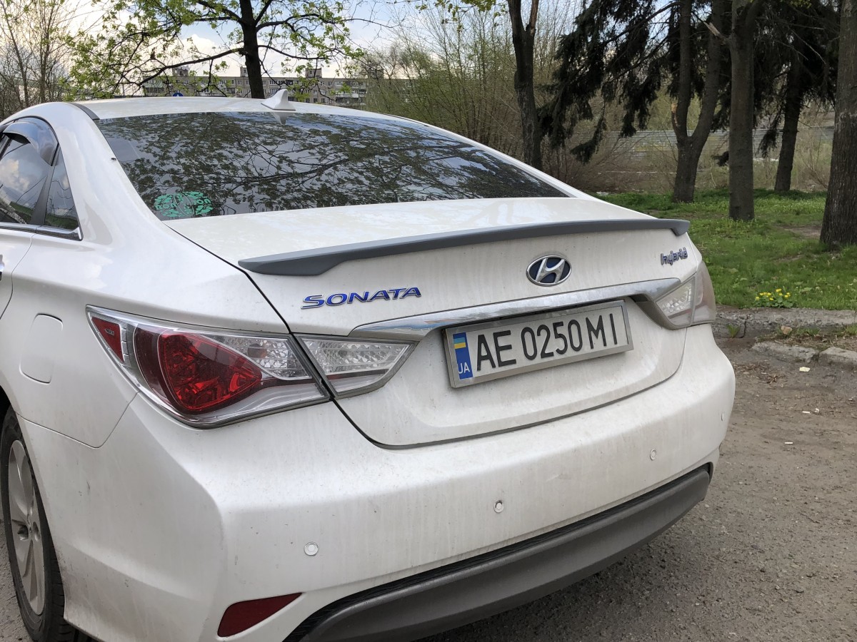 Спойлер ліп багажника Hyundai Sonata 2010-2014 АБС пластик під фарбування
