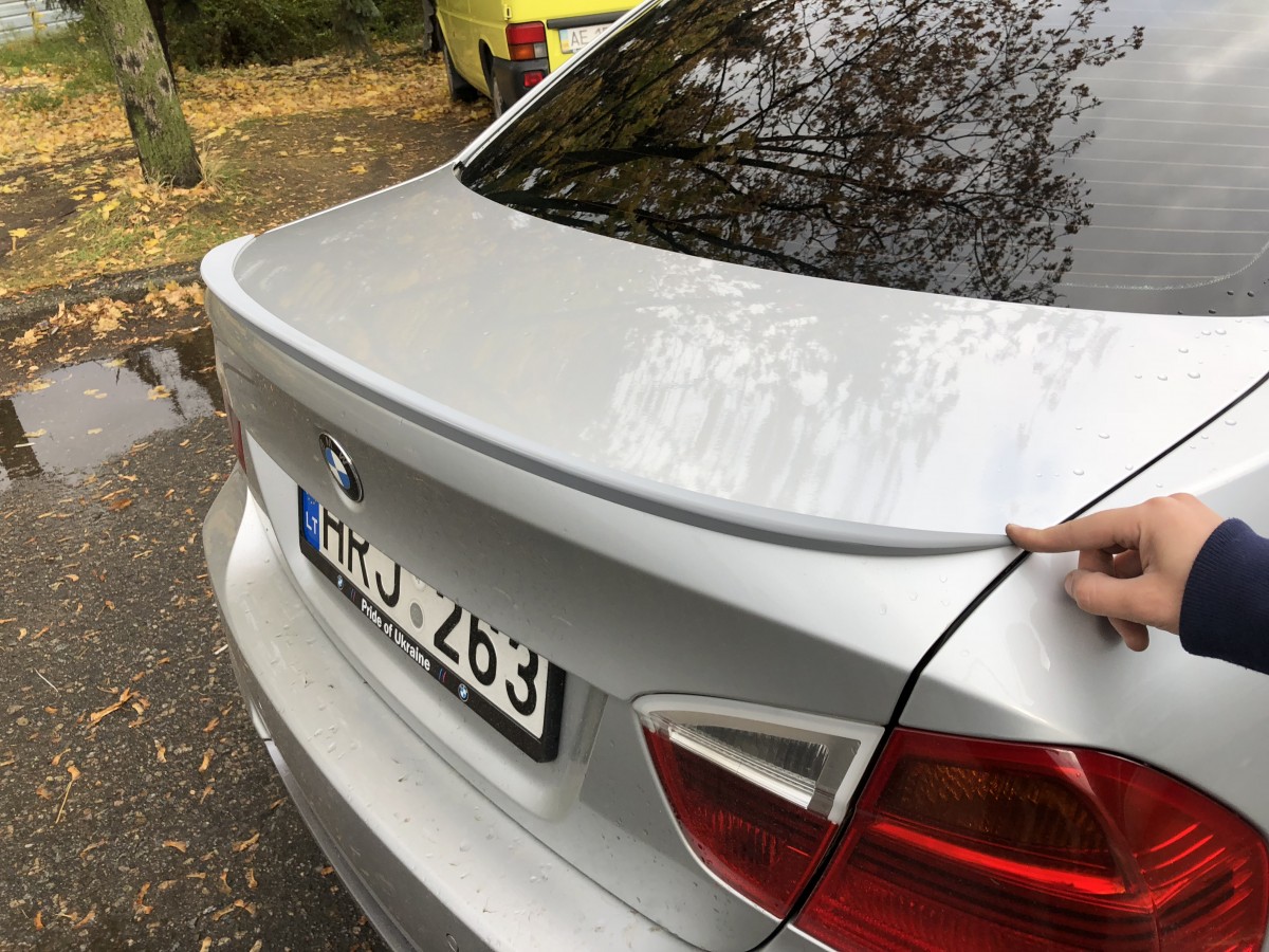 Спойлер-ліп багажник BMW 3 series E90 2005-2011 ABS пластик під фарбування