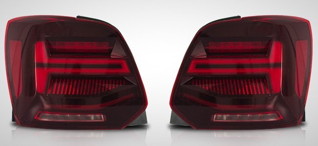 Задні ліхтарі стиль Audi Q2 для Volkswagen Polo Mk5 2010+