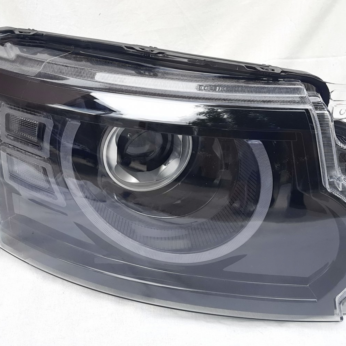 Передні фари Full LED чорні стиль Defender ZH для Land Rover Discovery 4 2009