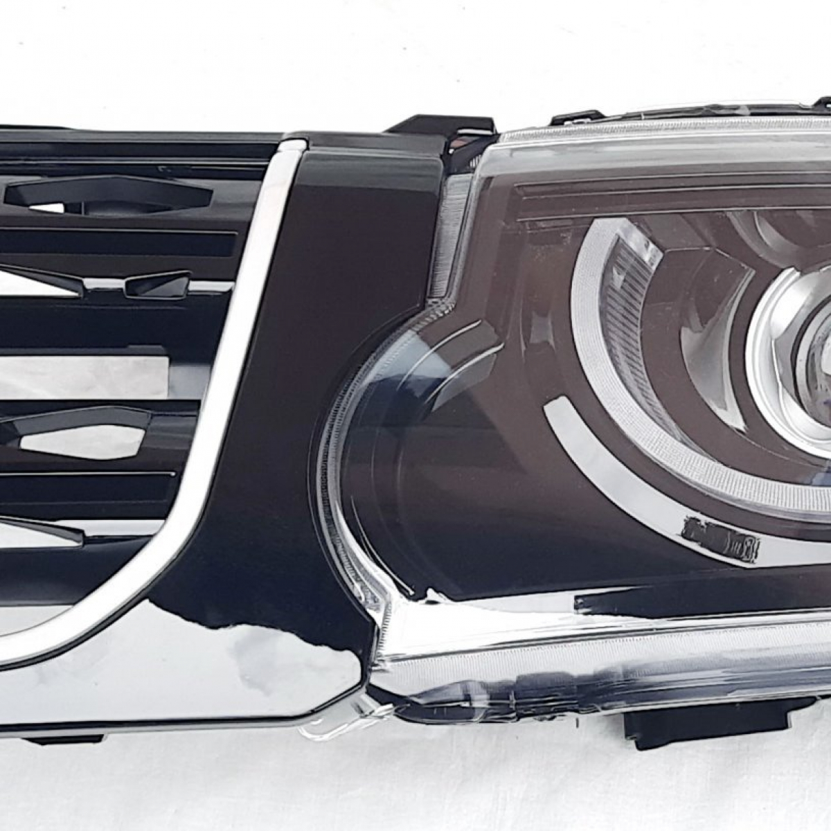 Передні фари Full LED чорні стиль Defender ZH для Land Rover Discovery 3 2004-2009