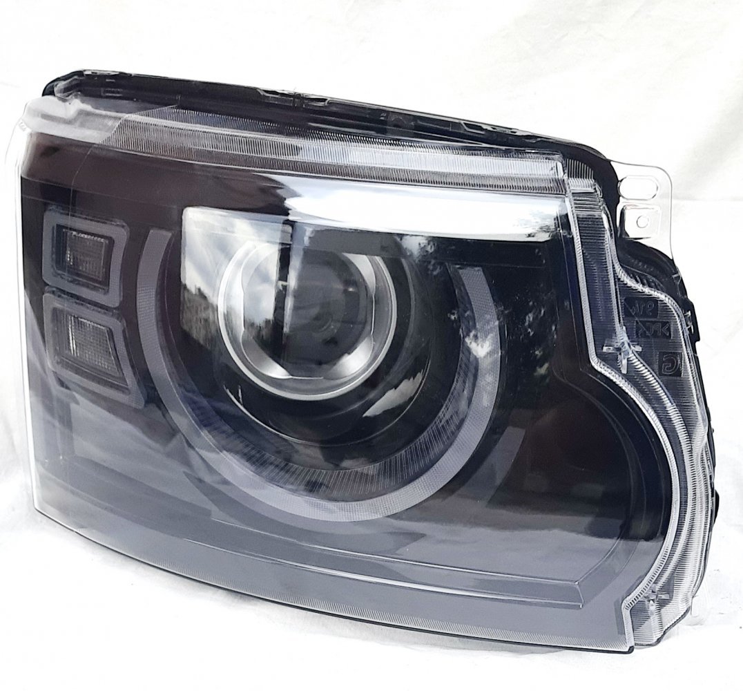 Передні фари Full LED чорні стиль Defender ZH для Land Rover Discovery 4 2009