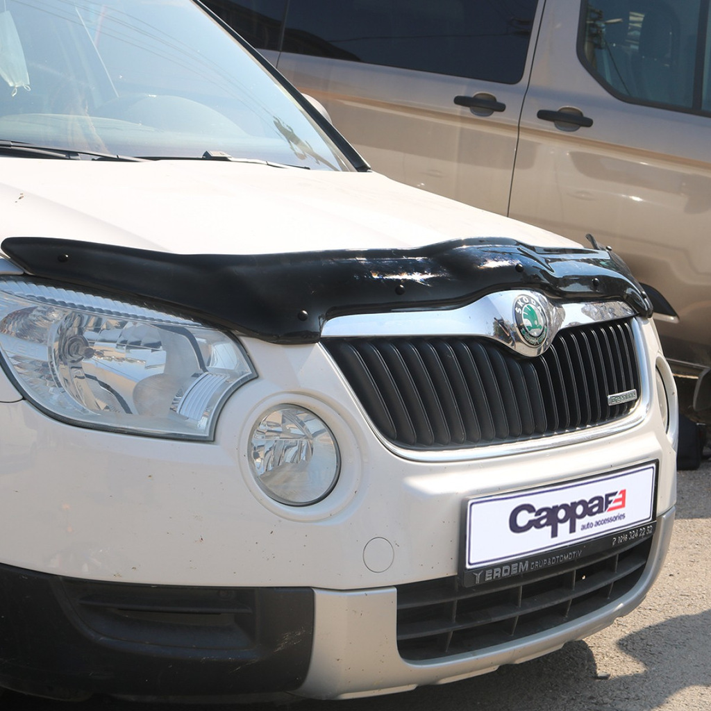 Дефлектор капота 2009-2013 (EuroCap) для Skoda Yeti 2010↗ мм.