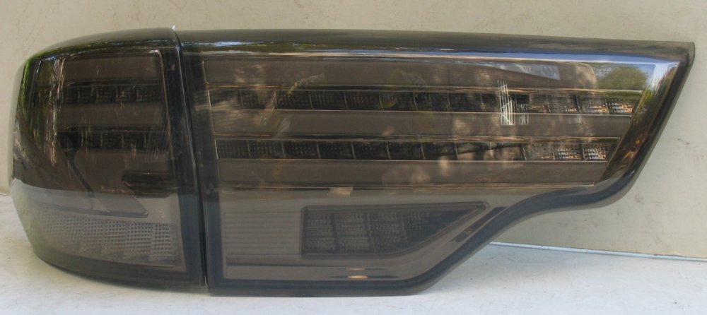 Задні ліхтарі для Toyota Highlander 2014-2019 Lexus стиль LED чорні