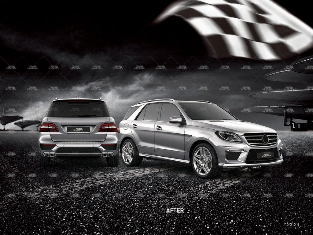 Комплект обваження ML63 AMG для Mercedes ML W166 2012+