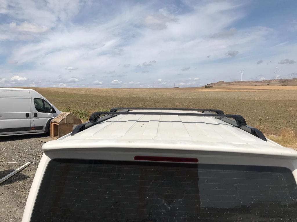 Алюмінієві рейлінги інтегровані для VW T5, T6 чорні (Довга база)