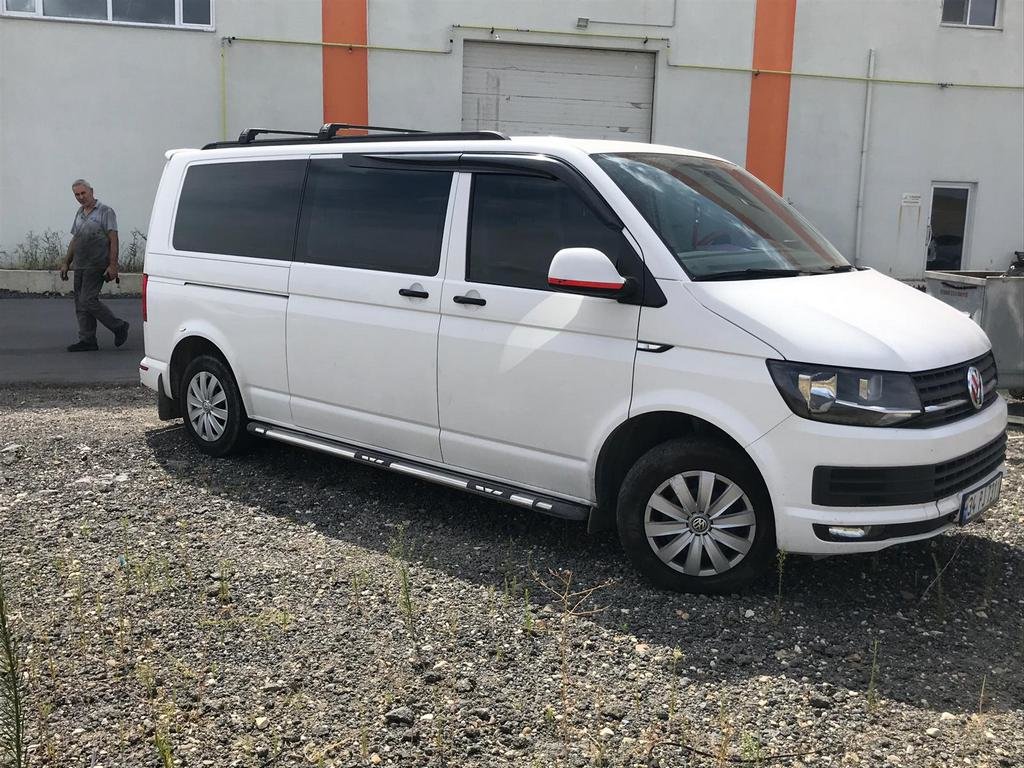 Алюмінієві рейлінги інтегровані для VW T5, T6 чорні (Довга база)