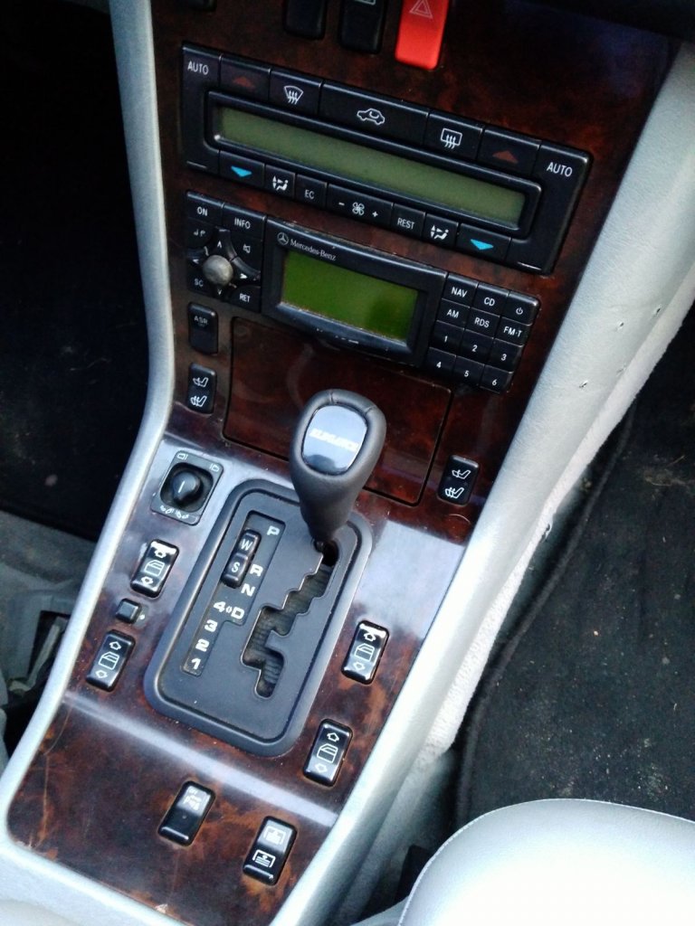 Ручка КПП ОЕМ Elegance (кожзам) для Mercedes S-сlass W140