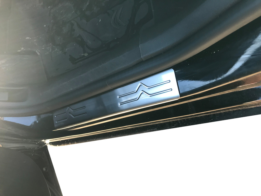 Хром нак-ки на дверні пороги (нерж.) для Citroen C4 2010+