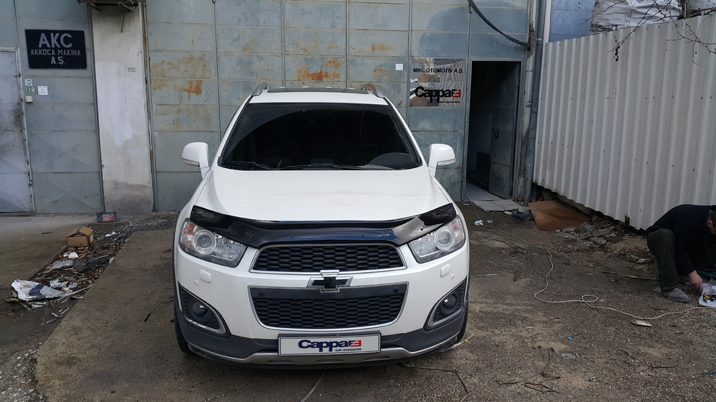 Дефлектор капота (EuroCap) для Chevrolet Captiva 2012-2018