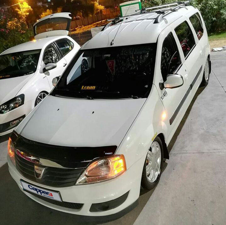 Дефлектор капота (EuroCap) для Renault Logan MCV 2008-2013рр.
