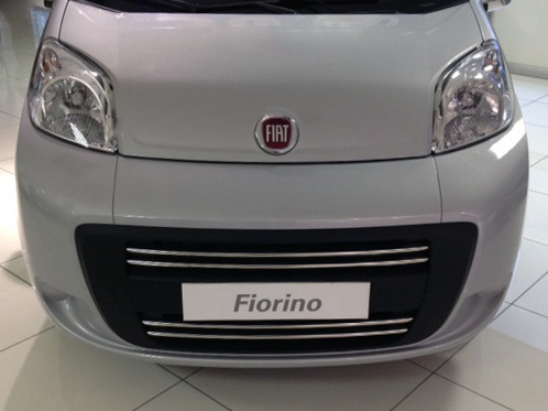 Хром накладки на передній бампер (4 шт.) Omsa для Fiat Fiorino/Qubo 2008+