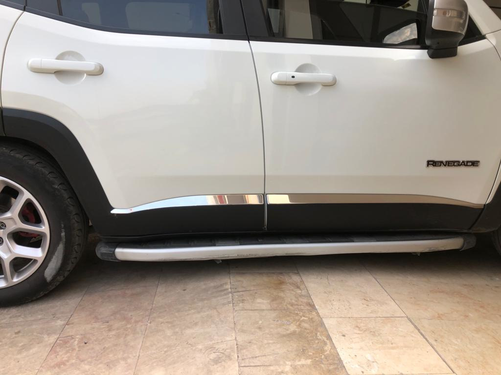 Молдинг дверний (4 шт, нерж) для Jeep Renegade