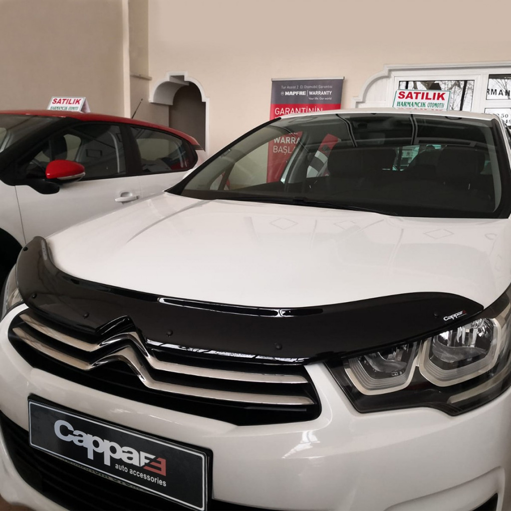 Дефлектор капота (Eurocap) для Citroen C-4 2010↗ мм.