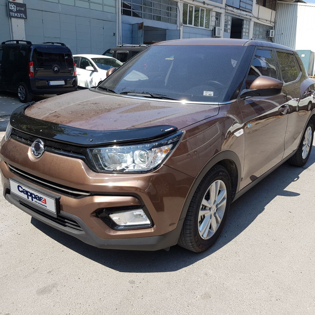 Дефлектор капоту (EuroCap) для SsangYong Tivoli